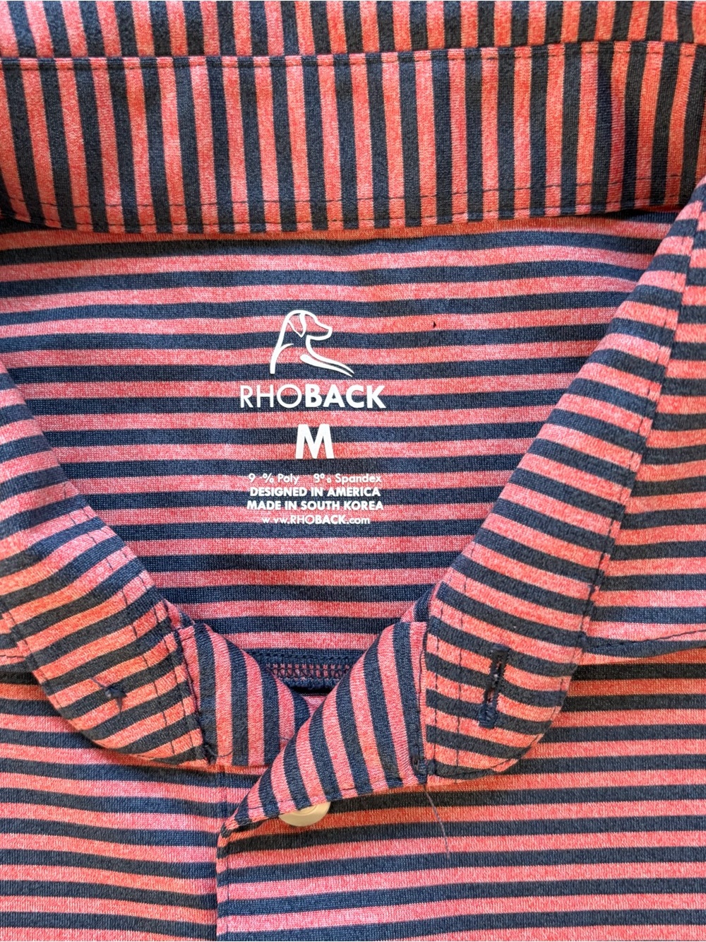 Rhoback Golf Striped Polo Shirt - Picture 5 of 5
